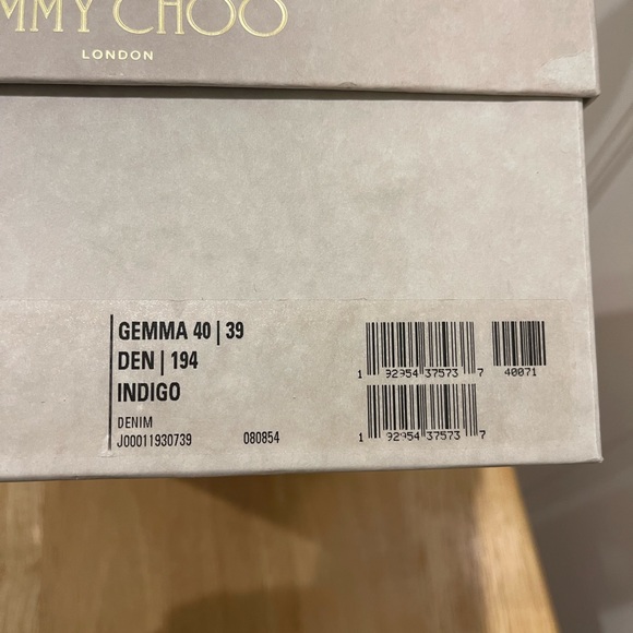 Jimmy Choo deep denim low heeled sling back size 39 - Picture 8 of 9